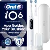 Oral B - Io6 Elektrisk Tandbørste - Hvid - 2 Børstehoveder Rejseetui