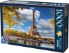 Puslespil Med 1000 Brikker - Eiffel Tårnet Paris Frankrig