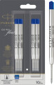 Parker - Quinkflow Kuglepen Blækpatroner - Blå - Medium
