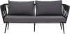 Bloomingville - Pavone Sofa - Sort - Metal - Havesofa - Flet