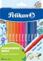 Pelikan - Colorella Star Vaskbare Tusser - Fin - 24 Farver