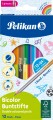 Farveblyanter - Dobbeltsidet - 12 Stk - 24 Farver - Pelikan