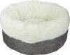 Peppy Buddies - Hundeseng Rund Plysseng 55Cm - Vasbart Betræk Med Lynlås
