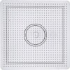 Perleplade - Firkant - Medium - Str 15 Cm - Medium - Transparent - 1 Stk