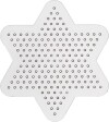Perleplade - Lille Stjerne - Medium - Str 9 Cm - Medium - Transparent - 1