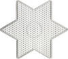 Perleplade - Stor Stjerne - Medium - Str 15X15 Cm - Klar