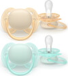 Philips Avent Ultra Soft - 0-6 Måneder - Sutter - Gul Grøn