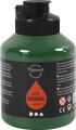 Akrylmaling - Vandbaseret - Halvblank - Halvtransparent - Mørk Grøn 500