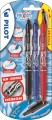 Pilot - Frixion Clicker 07 - Assorterede Farver Pakke Med 3