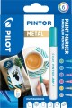 Pilot - Pintor Marker Fine Metal Mix 6 Farver Fin Spids