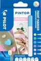 Pilot - Pintor Marker Fine Pastel Mix 6 Farver Fin Tip
