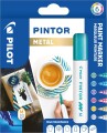 Pilot - Pintor Marker Medium Metal Mix 6 Colors Medium Tip