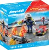 Playmobil - Firefighter With Water Pump 71826