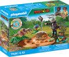 Playmobil Dinos - Stegosaurus Rede Med Æggetyv - 71526