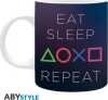 Playstation - Mug - 320 Ml - Eat Sleep Repeat