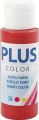 Plus Color Hobbymaling - Akrylfarve - Julerød - 60 Ml