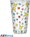 Pokemon Large Glass - Pikachu Pattern - 400 Ml X2