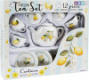 Testel Til Børn - Porcelæn - 12 Dele - Citron Tema - Barbo Toys