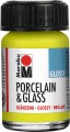 Glas Og Porcelænsmaling - Reseda - Porcelain Glass Glossy - 15 Ml