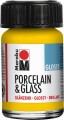 Marabu - Porcelain Glass Glossy - 15 Ml - 220 Sol Gul