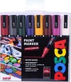 Posca - Pc5M Tusch 2 5 Mm - Dybe Farver 8 Stk