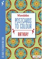 Mandalas - Malebog Med Postkort - Fødselsdag - 