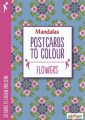 Mandalas - Malebog Med Postkort - Blomster - 