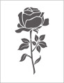 Prægeskabelon - Rose - Str 11X14 Cm - Tykkelse 2 Mm - 1 Stk