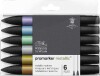 Winsor Newton - Promarker Metallic Tusser - 6 Farver