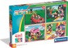 Clementoni - Mickey Mouse Club House Puslespil - 4-In-1 Super Color
