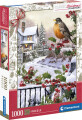 Clementoni Puslespil - 1000 Brikker - Classic Christmas - Robin Holly