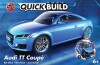 Airfix - Quickbuild Audi Tt Coupe Blue Model Bil Byggesæt - J6054