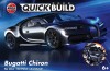 Airfix - Quick Build - Bugatti Chiron Bil Byggesæt - Sort - J6025