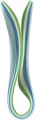 Quillingpapir - L 78 Cm - B 5 Mm - 120 G - Blå - Grøn - Limegrøn -