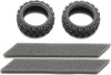 Rally Block Tires Soft2Pcs - 54861 - Tamiya