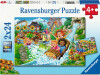 Ravensburger - Amusement Park Puzzles - 2X24 Brikker