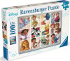 Ravensburger Puslespil - Disney Karakterer - Xxl - 100 Brikker