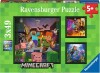 Minecraft Puslespil - Biomes - 3X49 Brikker - Ravensburger