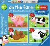 Ravensburger Puslespil - On The Farm - My First Puzzles - 4 Stk