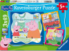 Ravensburger - Peppa Pig Puzzles - 3X49 Brikker - Gurli Gris