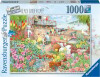 Ravensburger Puslespil - 1000 Brikker - Beach Garden Cafe