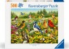 Ravensburger Puslespil - 500 Brikker - Fugle I Engen