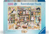 Ravensburger Puslespil - Crazy Cats - Haberdashery - 1000 Brikker