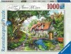 Ravensburger Puslespil - 1000 Brikker - Flower Hill Lane