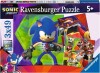 Sonic Puslespil - Sonic Prime - 3X49 Brikker - Ravensburger