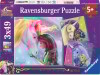 Ravensburger Puslespil - 3X49 Brikker - Enhjørning Akademi