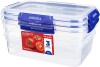 Sistema - Klip It Plus Opbevaringsbokse - Rectangle - 3-Pak - 2 2 L