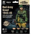 Vallejo - Figur Maling Sæt - Red Army Scout 1943-45 - 1 35 - 8X17 Ml