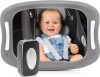 Reer - Babyview Bilspejl Med Lys - Grey - 29 X 8 X 24 Cm
