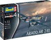 Revell - Arado Ar-240 Modelfly Byggesæt - 1 72 - Level 4 - 03798